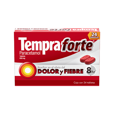 Para el alivio de Fiebre y dolor de cabeza Tempra Forte®